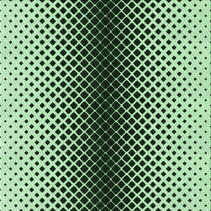 Round Patterned Dark Forest Green Rug, pat2387grn