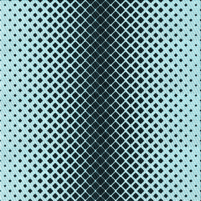 Round Machine Washable Transitional Deep-Sea Blue Rug, wshpat2387lblu