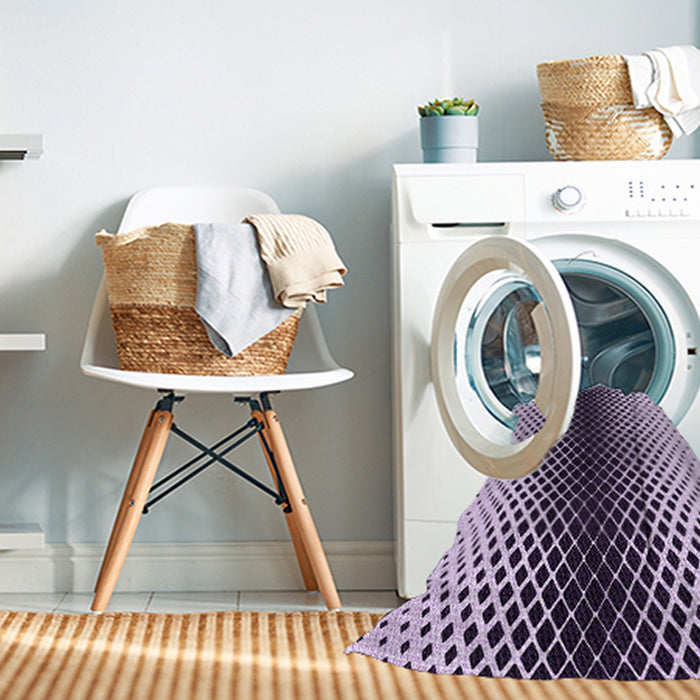 Machine Washable Transitional Blossom Pink Rug in a Washing Machine, wshpat2387pur