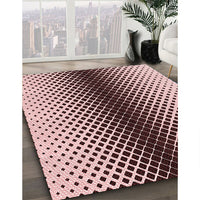 Patterned Pink Rug, pat2387rd