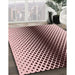 Patterned Pink Rug in Family Room, pat2387rd