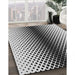 Patterned Platinum Gray Novelty Rug in Family Room, pat2387