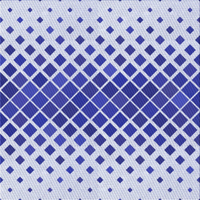 Round Patterned Blue Rug, pat2388blu