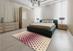 Patterned Vanilla Gold Rug in a Bedroom, pat2388brn