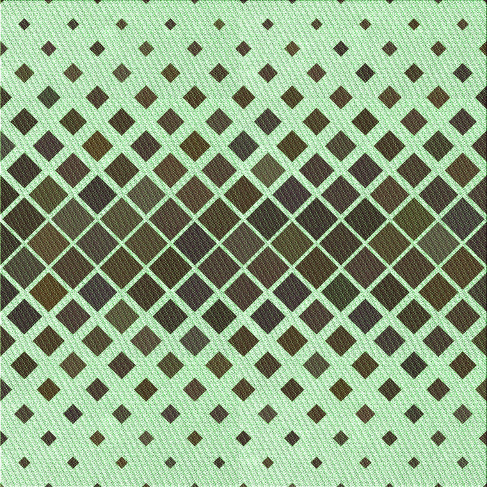 Round Machine Washable Transitional Pale Green Rug, wshpat2388grn