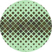 Square Patterned Pale Green Rug, pat2388grn