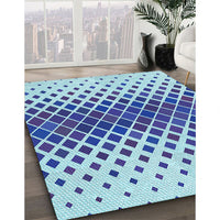 Patterned Blue Rug, pat2388lblu