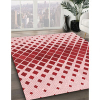 Patterned Pink Rug, pat2388rd