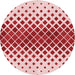 Square Patterned Pink Rug, pat2388rd