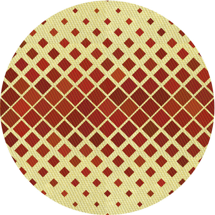Square Patterned Red Rug, pat2388yw