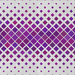 Square Patterned Dark Orchid Purple Novelty Rug, pat2388