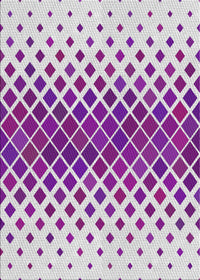 Machine Washable Transitional Dark Orchid Purple Rug, wshpat2388