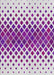 Machine Washable Transitional Dark Orchid Purple Rug, wshpat2388