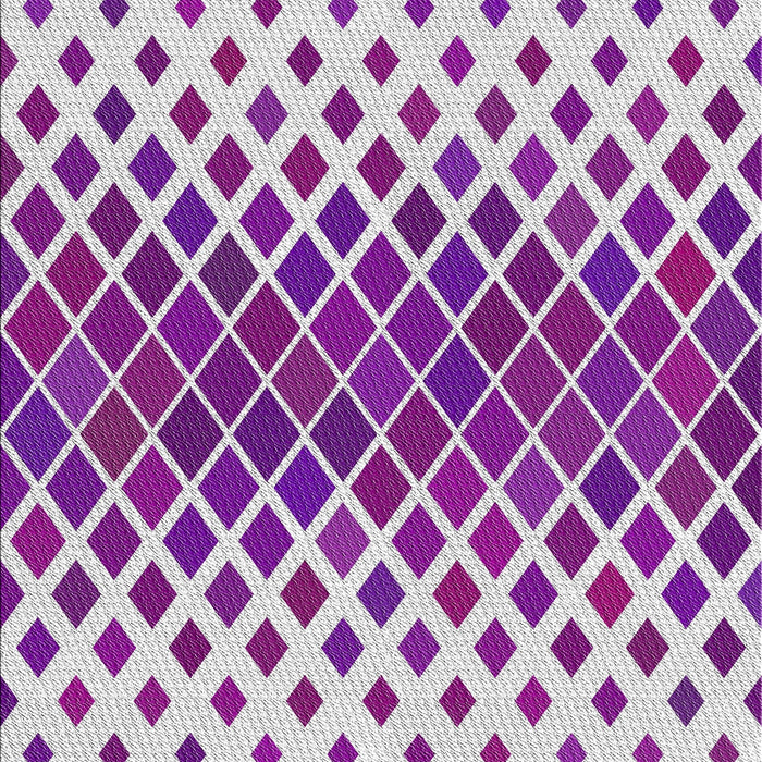Patterned Dark Orchid Purple Novelty Rug, pat2388