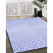 Machine Washable Transitional Lavender Blue Rug in a Family Room, wshpat2389blu