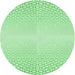 Square Patterned Green Rug, pat2389grn