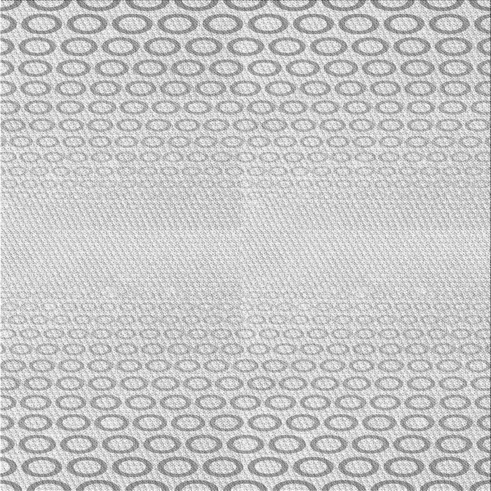 Round Patterned Platinum Gray Rug, pat2389gry