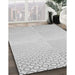 Machine Washable Transitional Platinum Gray Rug in a Family Room, wshpat2389gry