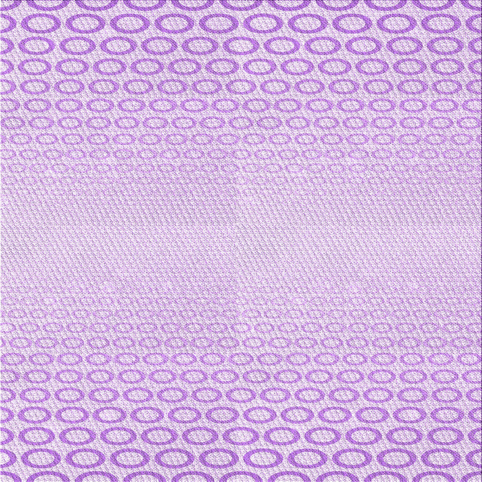 Round Machine Washable Transitional Purple Rug, wshpat2389pur