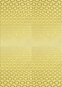 Machine Washable Transitional Yellow Rug, wshpat2389yw