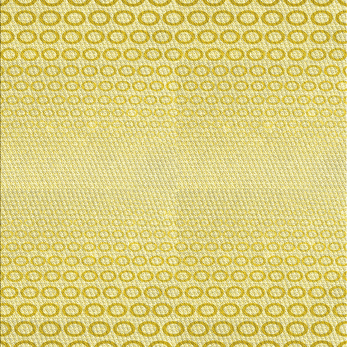 Machine Washable Transitional Yellow Rug, wshpat2389yw