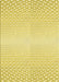 Patterned Yellow Rug, pat2389yw