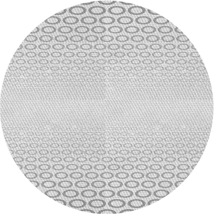 Square Machine Washable Transitional White Smoke Rug, wshpat2389