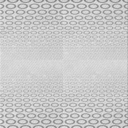 Sideview of Machine Washable Transitional White Smoke Rug, wshpat2389