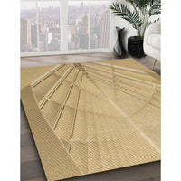 Patterned Cinnamon Brown Rug, pat239brn