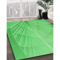 Patterned Neon Green Rug, pat239grn