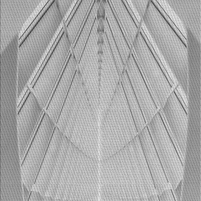 Patterned Platinum Silver Gray Rug, pat239gry