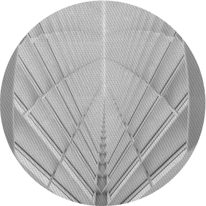 Square Machine Washable Transitional Platinum Silver Gray Rug in a Living Room, wshpat239gry