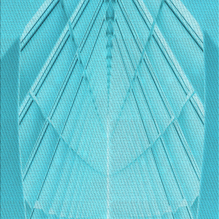 Machine Washable Transitional Bright Turquoise Blue Rug, wshpat239lblu