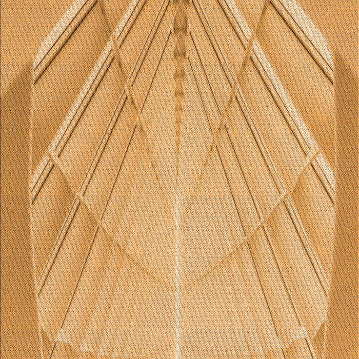 Patterned Neon Orange Rug, pat239org