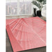 Machine Washable Transitional Pastel Pink Rug in a Family Room, wshpat239rd