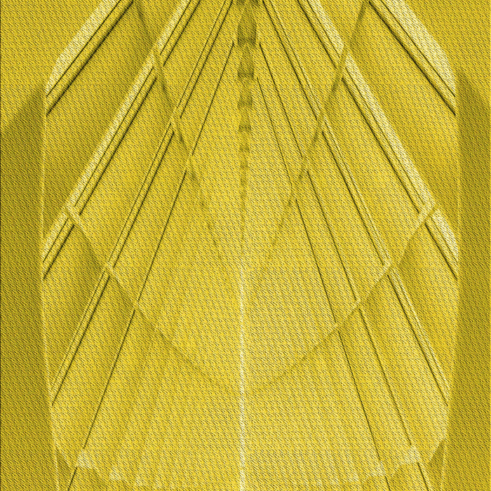 Machine Washable Transitional Golden Yellow Rug, wshpat239yw