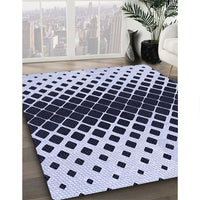 Patterned Blue Rug, pat2390blu