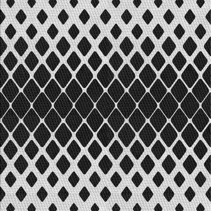 Patterned Black Rug, pat2390gry