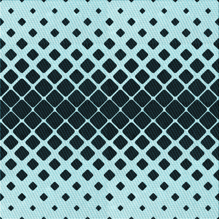 Round Patterned Deep-Sea Blue Rug, pat2390lblu