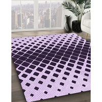 Patterned Blossom Pink Rug, pat2390pur