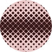 Square Patterned Pink Rug, pat2390rd