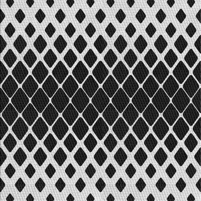 Patterned Charcoal Black Novelty Rug, pat2390