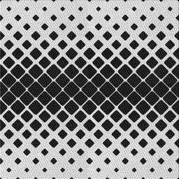 Square Patterned Charcoal Black Novelty Rug, pat2390