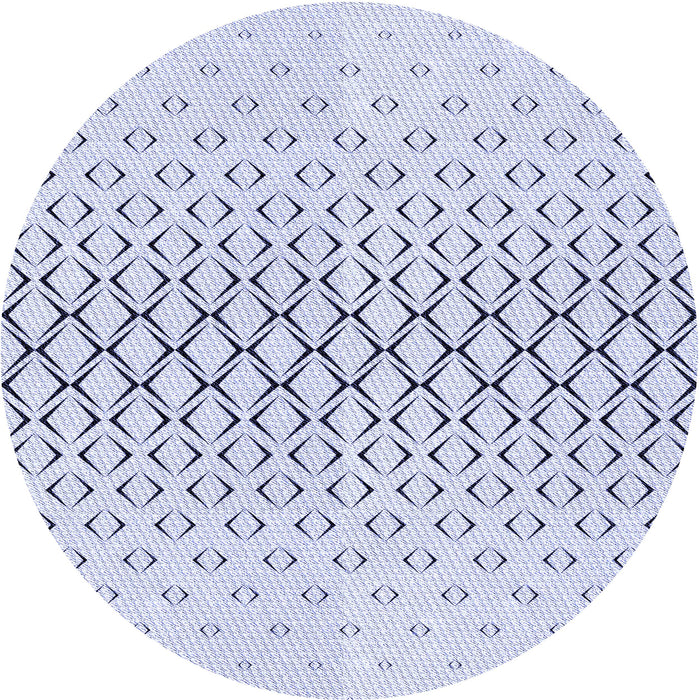 Square Patterned Lavender Blue Rug, pat2391blu