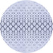 Square Patterned Lavender Blue Rug, pat2391blu
