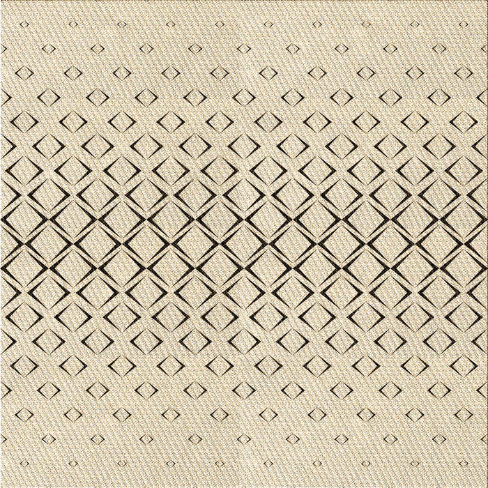 Round Machine Washable Transitional Moccasin Beige Rug, wshpat2391brn