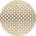 Square Patterned Moccasin Beige Rug, pat2391brn