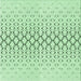Round Patterned Mint Green Rug, pat2391grn