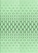 Patterned Mint Green Rug, pat2391grn