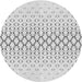 Square Patterned Platinum Gray Rug, pat2391gry